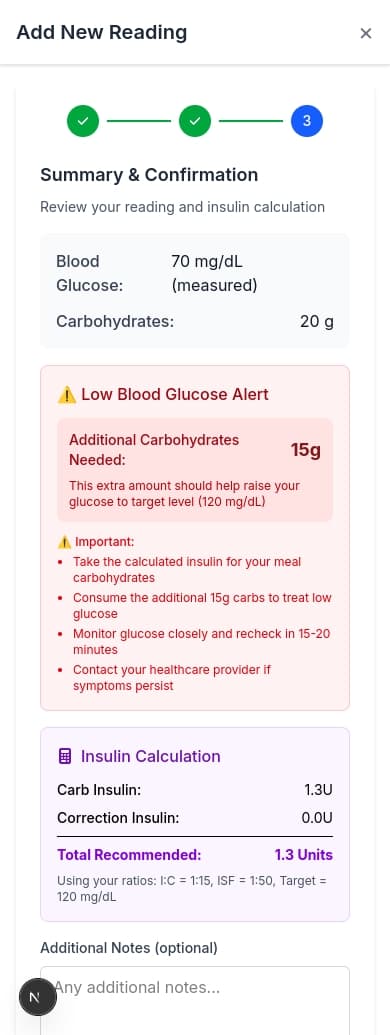 Low Glucose Alert
